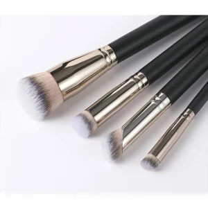 Black Makeup Brushes Custom Logo 1pcs Single Makeup Brush Wooden Makeup Tools