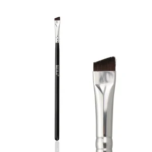 Black Single Pinceaux Maquillage Wooden Brush Makeup Cosmetic Eye Concealer Brushes Flat Eyebrow Brush