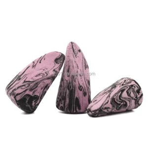 Black pink Mixed Color Tongue Shape Beauty Makeup Sponge Eco Friendly Soft Latex Free Makeup Blender Sponge