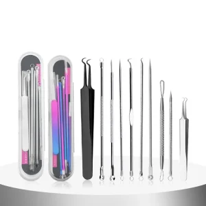 Blackhead Removal Kit Pimple Comedone Acne Blackhead Remover Tool Kit Custom Stainless Steel Acne Blackhead Needle Pen Tool Set