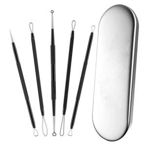 Blackhead Remover Pimple Popper Tool Kit Acne Comedone Extractor Needle Set for Nose Face Pore Blemish Whitehead Removal