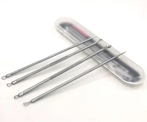 Blackhead Remover Whitehead Extraction Pimple Spot Stainless Steel Professional Facial Tool Kit Acne Needles Set