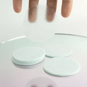 Blue Cotton Pad Colorful Semi gel Toner Pad Cool Concept Raw Material Non woven Fabric Skincare Facecare Pads