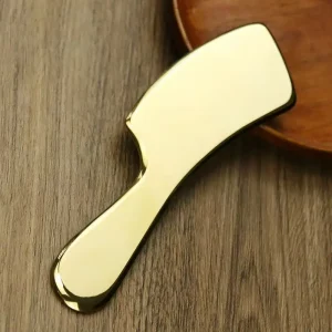 Brass Shovel Scraping Board Universal Antibacterial Metal Tool for Foot Massage Whole Body Dredging and Neck Lymph Node Relief