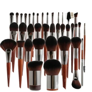 Brush Make Set up Luxury Makeup Brush Set Kit Wood Handle Private Label Foundation Cosmetic Makeup Brushes