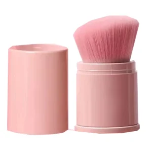 Brush Set Tools Portable Makeup Brush Eyeshadow Retractable Loose Brush with Cover Blush SettingHoney