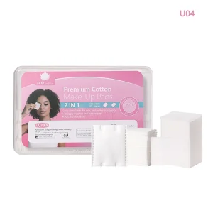 Bulk Multifunctional Hand Inserted Square Cotton Pads for Facial Salons Thick Round Lint Free Nail Make up Removal Pad