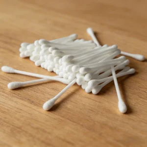 CE Certified Sterile Medical Cotton Swabs Disposable Cotton Buds for Clinic Use 3 Inch 100 Pcs Bag