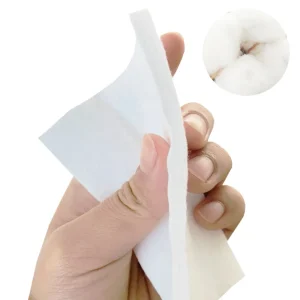 CE ISO13485 Certified Breathable Pure White Cotton Cosmetic Pads
