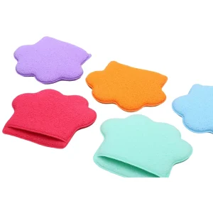 Cat Paw Glove Cleansing Sponge Latex Free Hydrophilic Polyurethane Exfoliating Makeup Remover Sponge Cosmetic Puffs