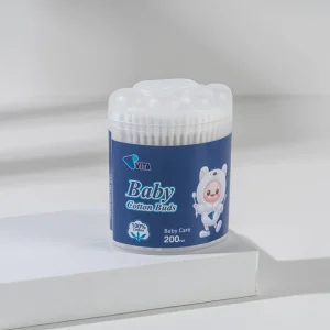 Cat Paws Box Paper Stick 200pcs Baby Cotton Buds With Tip Head Ear Cleaning Cotton Tips