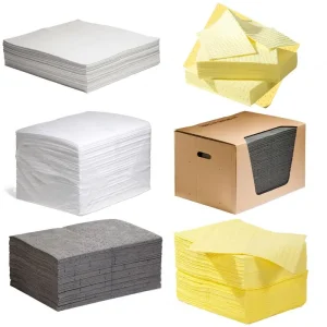 Chemical Absorbent Oil Spill Polymer Super Absorbing Sheets for Response Good Absorbency Yellow Hazmat Rapid Absorption of Pad