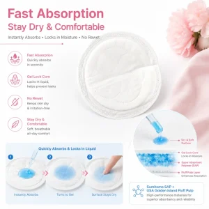 China Factory Direct Disposable Shell Shape Nursing Pads Stock Ready Fast Ship OEM ODM Bulk Order Competitive Price