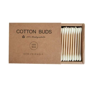 China Factory Eco-friendly Disposable Bamboo Sticks Cotton Buds Daily Use Cotton Buds
