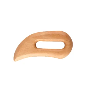 Chinese Factory Beech Wood Handheld Gua Sha Board Portable Wood Body Massage Scraping Tool for Home Use