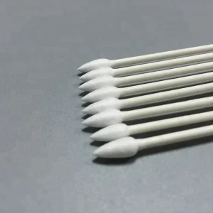 Cleanroom Lint Free Clean Camera Double Sharp Qtip Paper Stick Cotton Swab in Cotton Bud