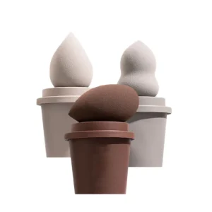 Coffee Cup Beauty Sponge Moisture proof Mold proof Makeup Sponge Non latex Makeup Egg Eco Friendly With Holder