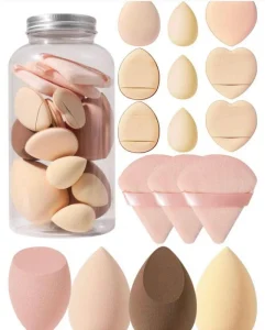 Colorful Beauty Cosmetic Cutting Latex Free Makeup Sponge Blender Beauty Egg