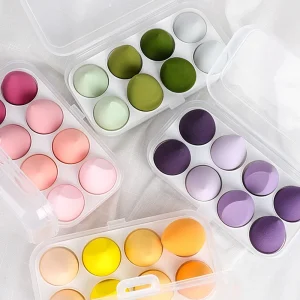 Colorful Blender Makeup Sponge Set Soft Natural Face Foundation Sponges Reusable & Washable Customizable Colors