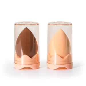Colorful Latex free Cosmetic Puff Beauty Teardrop Makeup Sponge With Holder