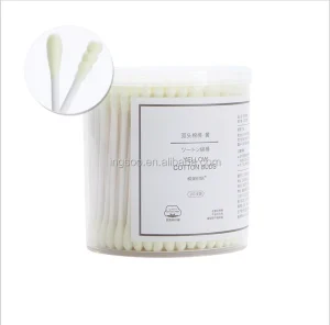Colorful Paper Cotton Swabs Cotton Buds with Dual Head Packed Box