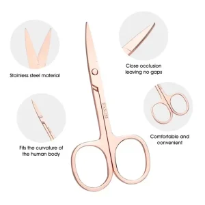 Colorful Stainless Steel Mini Eyebrow Lash Scissors Sharp Blade Tip Makeup Tools