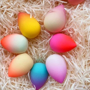 Coloured Drawing Cosmetic Facial Sponge Foundation Blending Sponge Makeup Blender for Liquid Creams