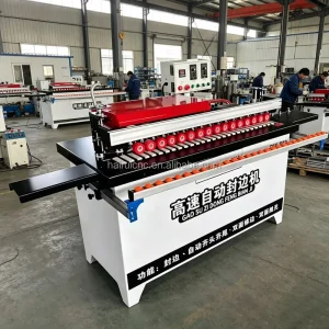 Compact Portable Edge Bander Woodworking for Straight Line Edge Sealing Trimming Process