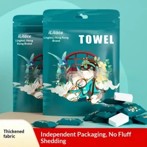 Compressed Disposable Towel Travel Pack Individually Packaged Portable Thickened Enlarged Bath & Face Cleansing Towels
