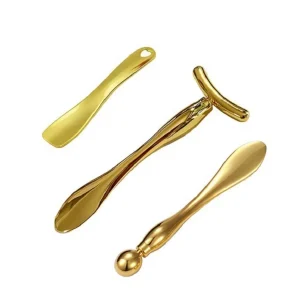 Cosmetic Spoons Metal Mini Makeup Spatula Scoop Cosmetic Facial Cream Spoon for Women Girls
