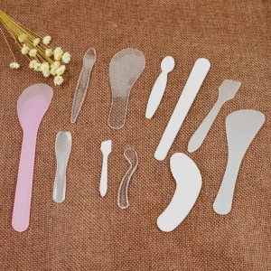 Cosmetic Spoons Metal Mini Makeup Spatula Scoop Cosmetic Facial Cream Spoon for Women Girls