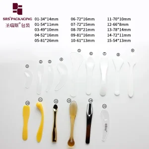 Cosmetic Use PP Plastic Spoon Plastic Spatula for Facial Cream Mini DIY Tool