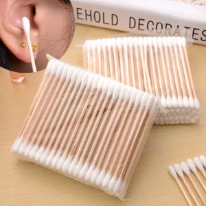 Cotton Bud Bamboo Eco Friendly Cotton Ear Buds Double Pointed Cotton Buds Lash Swab
