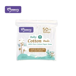 Cotton Buds Paper Stem 50pcs Eco Friendly Cotton Buds for Ear