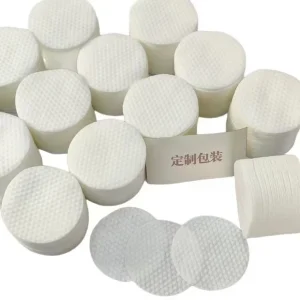 Cotton Pads Raw Material Emboss Dot Spunlace Non Woven Fabric Jumbo Roll for Cleaning Pads and Facial