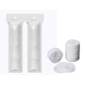 Cotton Pads Round Pure Cotton 55mm Cosmetic Pads High Absorbent Facial Makeup Cotton Face Pads