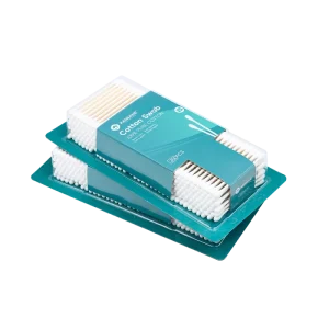 Cotton Swab 300pcs Paper Stick Cotton Bud with Blister Card Packed for Versatile Cleaning Needs