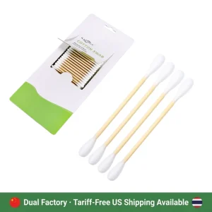 Cotton Swabs Manufacturer 500pcs Cotton Buds Bamboo Stick Cotton Swab Blister Card Packaging