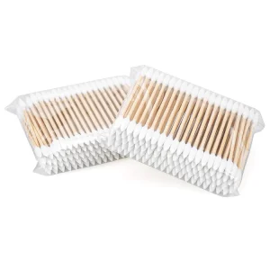 Cotton Swabs Wood Sticks Biodegradable Wooden Cotton Buds Eco Friendly Disposable Cotton Buds
