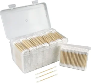 Cotton Tip Applicator Swab Bamboo Cotton 200pcs Bamboo Stick Cotton Buds