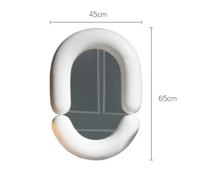 Creative Modern Cute Makeup Mirror Room Bathroom and Home Decorative Mirror Light Luxury Wall mounted Vanity Mirror