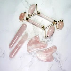 Cross Border Natural Pink Quartz Xiuyu Raw Stone Roller Crystal Crafts Polished Eye Face Jade Stick Ornaments
