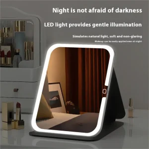 Cross-Border Popular LED Makeup Mirror Factory Direct with Custom Sample Options for Dormitory and Home Vanity Use