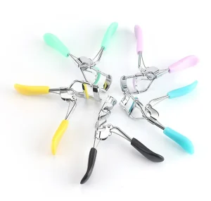 Curler Eyelash Makeup Tool Eyelash Curler Handle Sequined Silicone Cute Mini Eyelash Curler