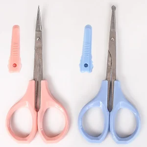 Curved Straight Eyebrow Scissors Trimming Mini Eyelash Cutting Scissors Beauty Scissors
