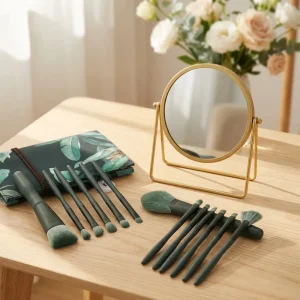 Custom 14PCS Makeup Brush Set Kit Handle Private Label Foundation Cosmetic Makeup Brushes