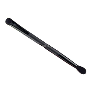 Custom Black Double Sided Fluffy Single Highlight Pigment Blending Eyeshadow Makeup Brushes Synthetic Eyeshadow Brush Single