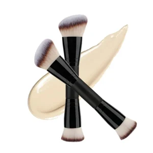 Custom Brand Double Ended Single Makeup Brush Soft Hair Beauty Tool for Contouring Foundation Blush Double Head Loose Brush