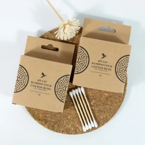 Custom Cedar Stick Swabs Double Headed Bamboo Sticks Cosmetic Double Buds Premium Quality Cotton Buds