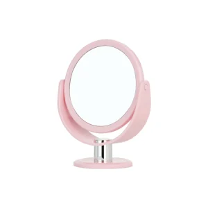 Custom Color Double Sided Magnifying Makeup Mirror Vanity Stand Table Round Shape Cosmetic Mirror